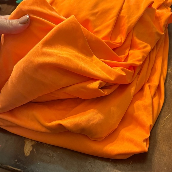 5 Hanes Cool DRI Bright Orange Long Sleeve Fishing Hunting Shirts sz 2XL - Picture 3 of 3